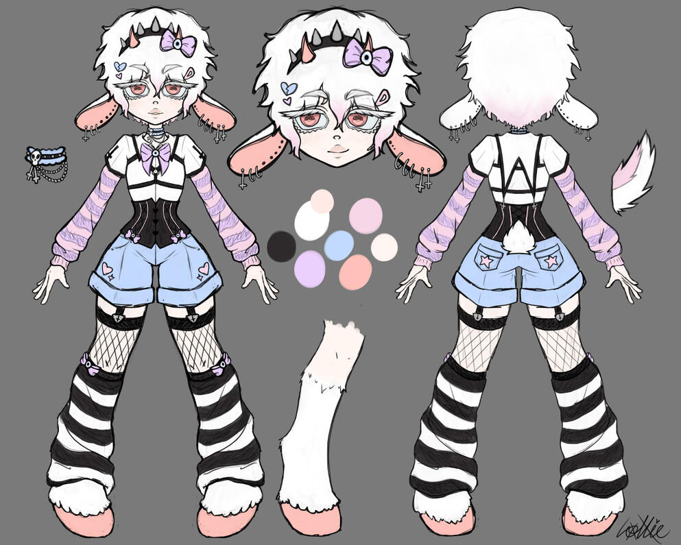 Willow Character sheet/ Adoptable (owned by Lucifer Panda)/ Character sheet/ Flat color